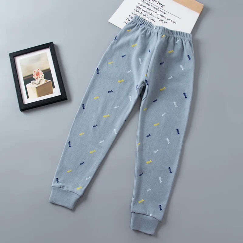 Cartoon Children Pants Boys Girls Pure Cotton Trousers Sports Pants 0-10 Years Old Spring Autumn Winter Pure Cotton Casual Pants