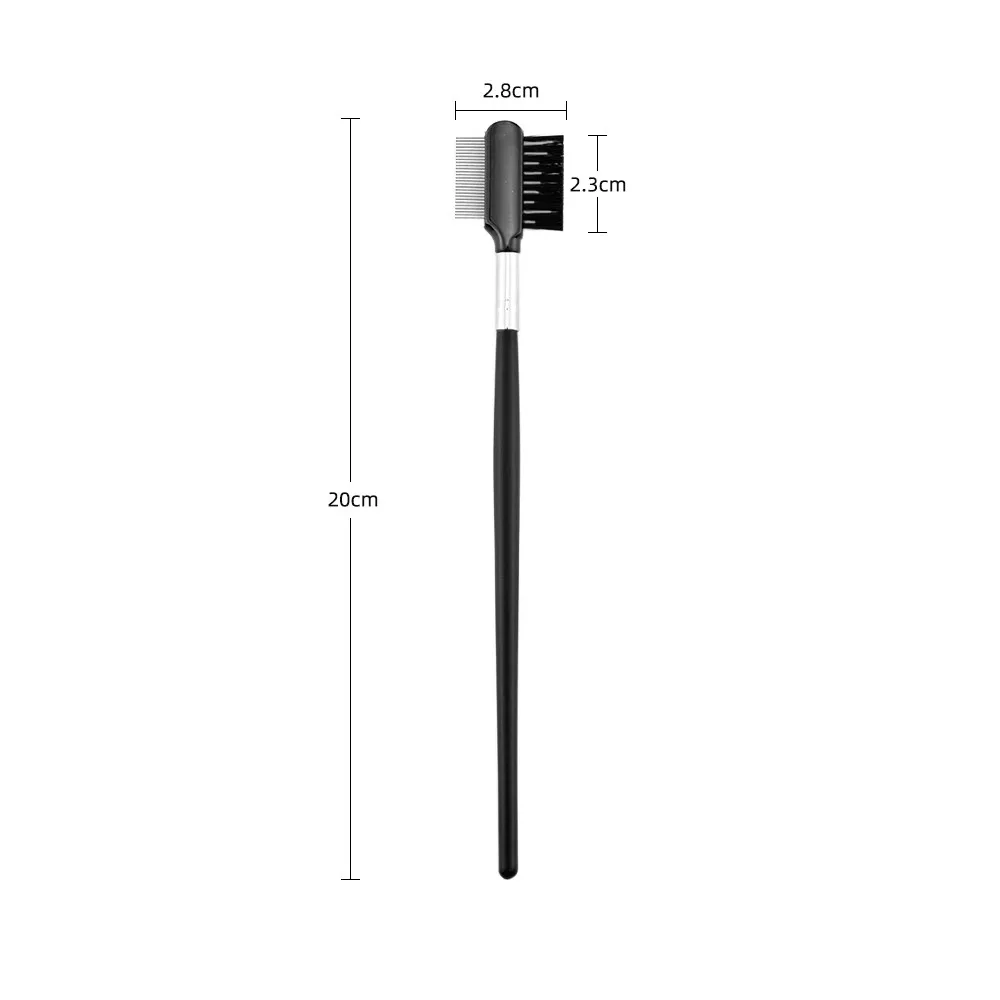 

Stainless Steel Eyelash Brushes Double Eyebrow Comb Brush Makeup Set Tools Maquillaje Profesional Extension Brush Makeup Tool