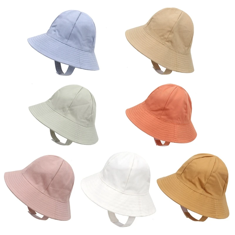 

Baby Kids Children Fisherman Cap Wide Brim UV Protection Visor Outdoor Summer Sunhat Bucket Hat