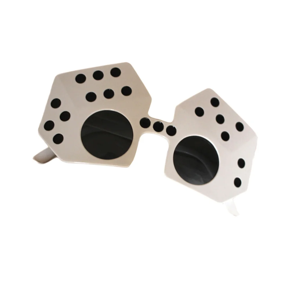 

Novelty Dice Eyeglasses Funny Trick Party Supplies Costume Accessory(Black)