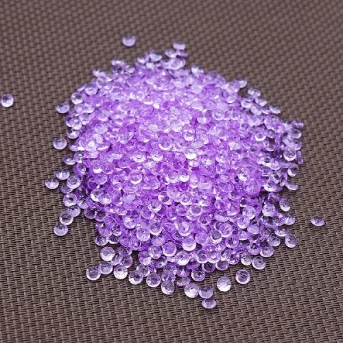 Lavender Хит 1000 шт 4,2 мм Акриловые Алмазные хрустальные блестящие прозрачные конфетти для свадебной вечеринки Конфетти украшения стола разлетающиеся бусины - Цвет: Lavender