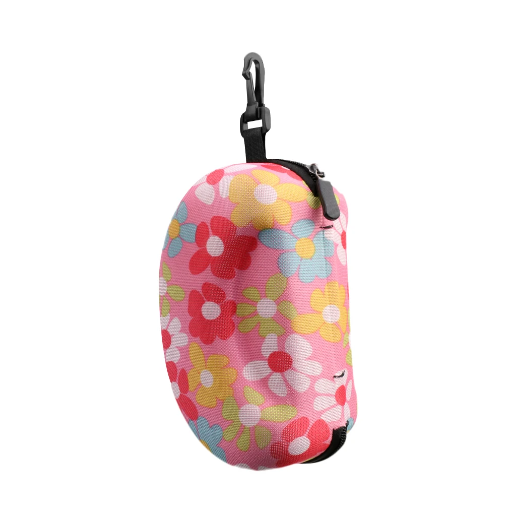 Pink & Flower Skiing Goggles Hard Case Box for Ladies Snowboard Snowmobile