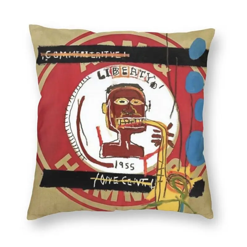 

Наволочка для диванной подушки The Liberty Jean Мишель Basquiat, декоративный чехол для гостиной с абстрактными квадратными подушками 45x45, бархатный ч...