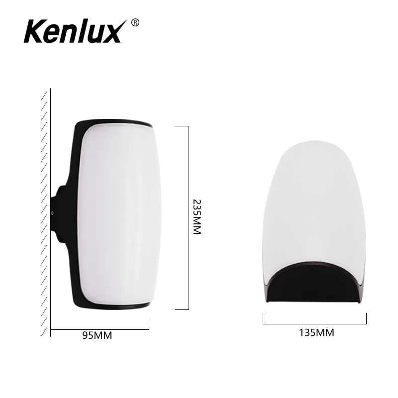 Наружный водонепроницаемый светильник 18 Вт фонарь внутренний алюминиевый