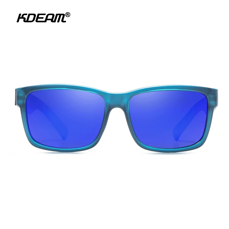 Мужские и женские квадратные очки KDEAM поляризационные ярких цветов в