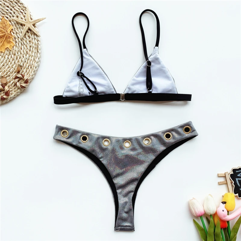 

Sexy Bandage Bikini Set Swimsuit Push Up Swimwear Women String Halter biquini 2020 Bathing Suit Fashion Beach Bikinis Swim Suit