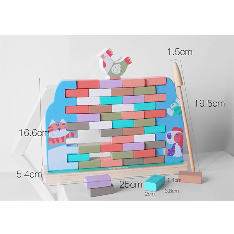 Детские блоки Монтессори для раннего обучения развивающая баланс Интерактивная