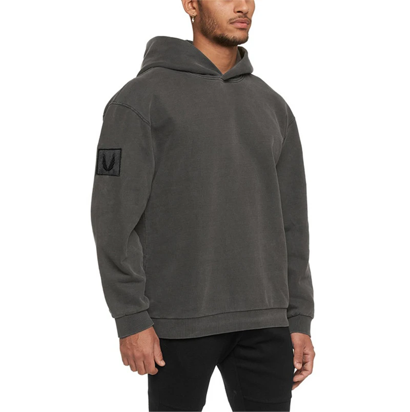 Мужская Спортивная Толстовка со съемной повязкой на руку для спортзала