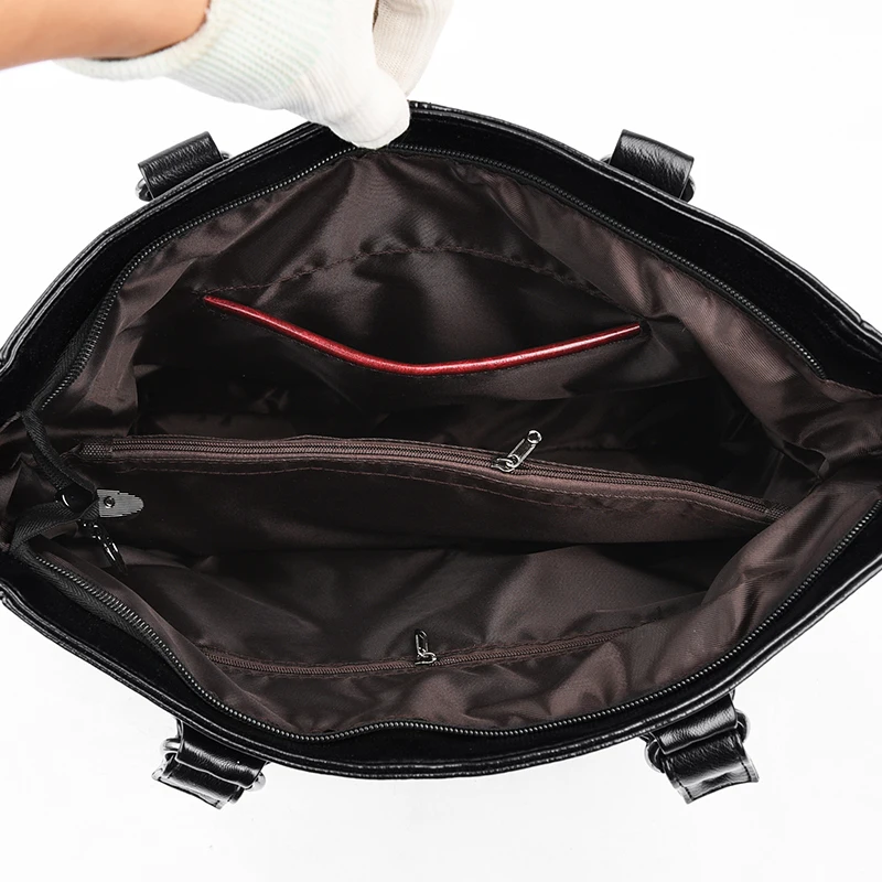 

Large Capacity Soft Son-Mother Bag Leather Crossbody Bags For Women 2020PU Luxry Handbags Women Bags Designer Fashion Tote Bag