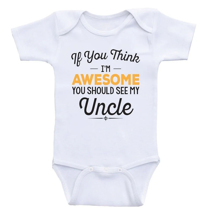 MPANDA Baby Girls Clothes Boys Newborn Aunt Uncle Bodysuit For Newborn children's jumpsuit Cotton onesie Baby Girl Romper Aunty