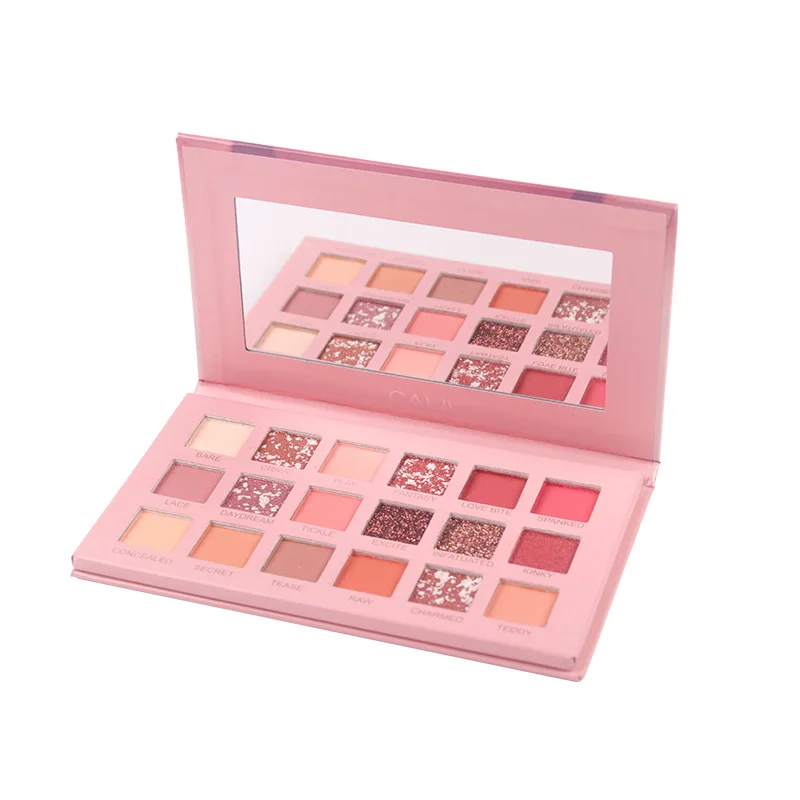 Перламутровые тени для век 18 цветов матовые водостойкие начинающих легкий