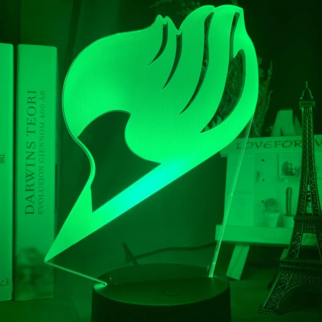 

Anime Fairy Tail Natsu Dragneel and Erza Scarlet Hug Night Light Led Touch Sensor Nightlight for Child Room Decor Table 3d Lamp