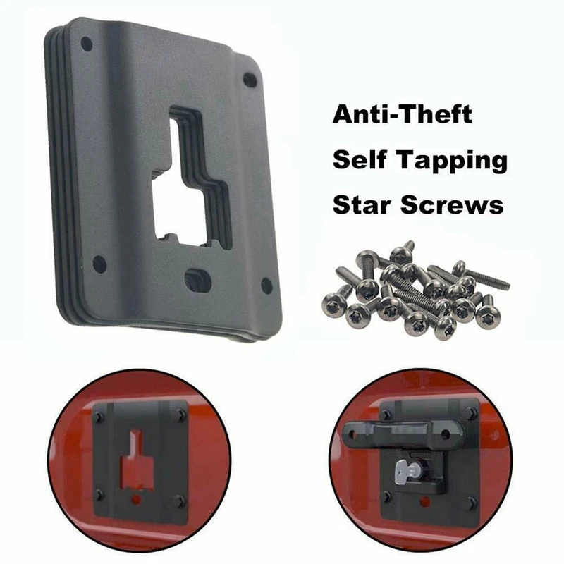 

2 Sets Locking Bed Tie Down Cleats Anchors + Tie Down Plates for Ford F150 2015-2019 FL3Z-99000A64-B