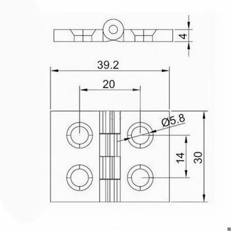 Алюминиевые профильные металлические петли 10 шт./лот 2020 из цинкового сплава