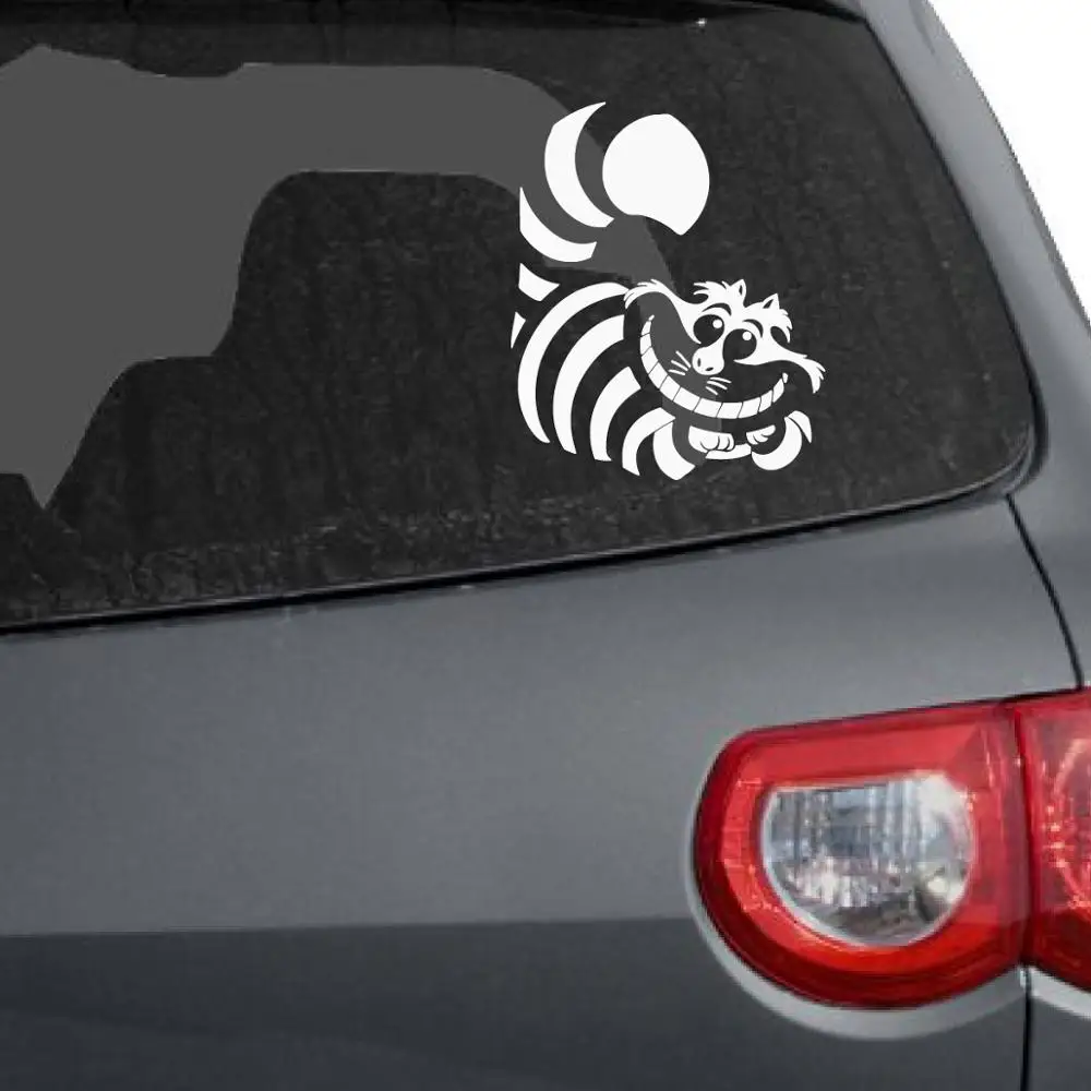 

Car Stickers Cheshire Cat Waterproof Sun Protection Window Trunk Decal Cover Scratches Suitable for Computer PVC,15cm * 2cm