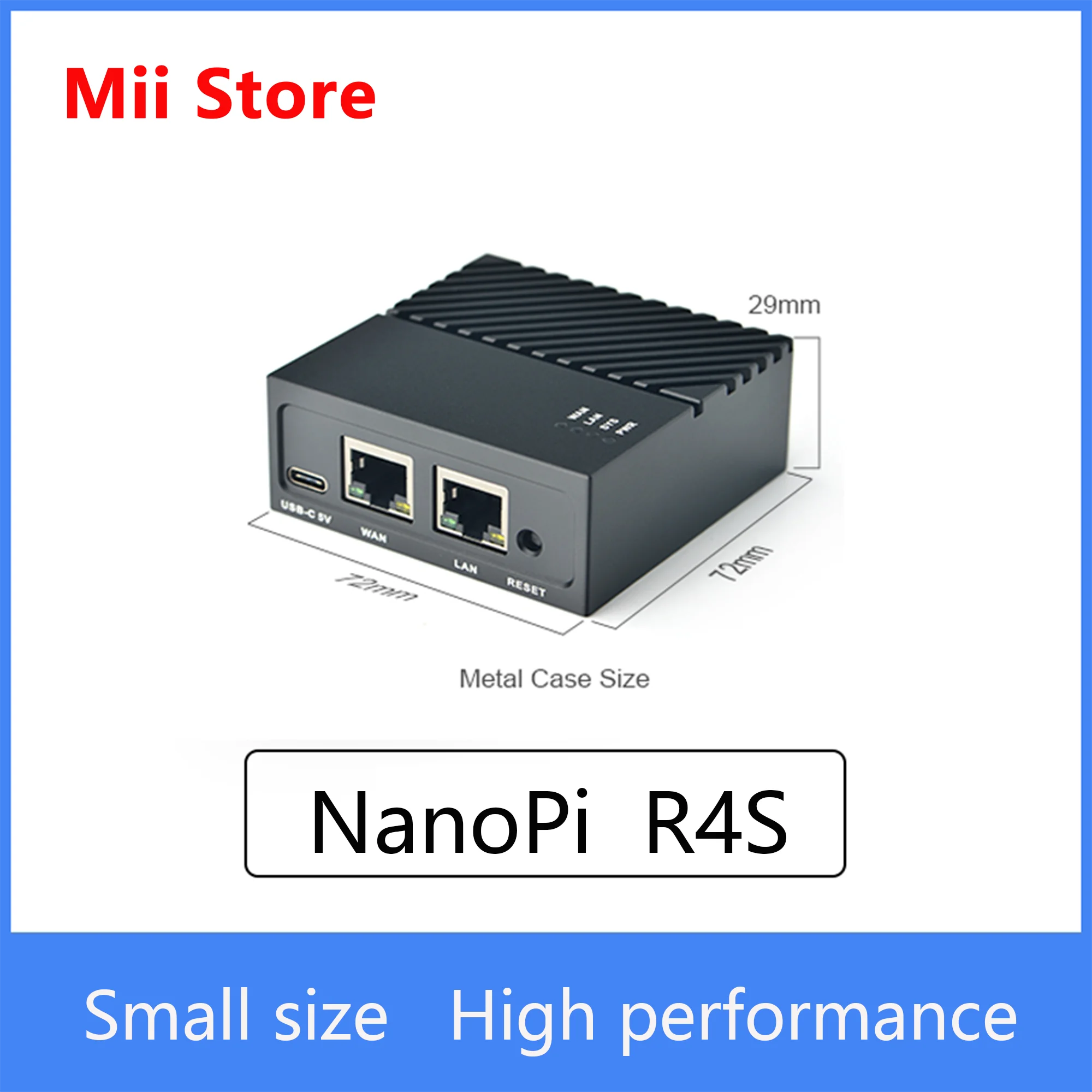 Мини-роутер для путешествий FriendlyElec Nanopi R4S OpenWRT с двумя портами Ethernet Gbps 4 Гб LPDDR4 на