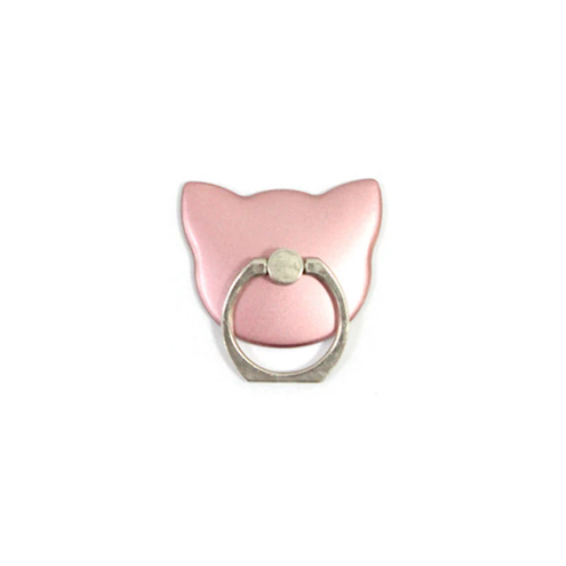 Rose-cat Кронштейн для мобильного телефона, кольцевая Пряжка для мобильного телефона, вращающийся на 360 градусов, держатель для мобильного телефона для iPhone XS samsung s10 - Цвет: Rose-cat