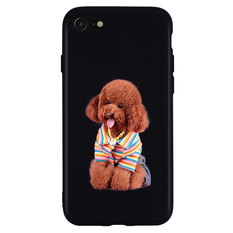 Чехол для iPhone X Xs Max XR 11 Pro с рисунком милой собаки чехлы 8 7 6 6S Plus мягкий чехол из ТПУ