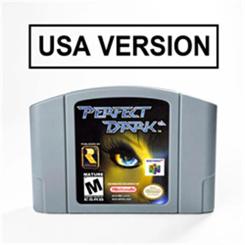 

Perfect Dark For 64 Bit Game Cartridge USA Version NTSC Format