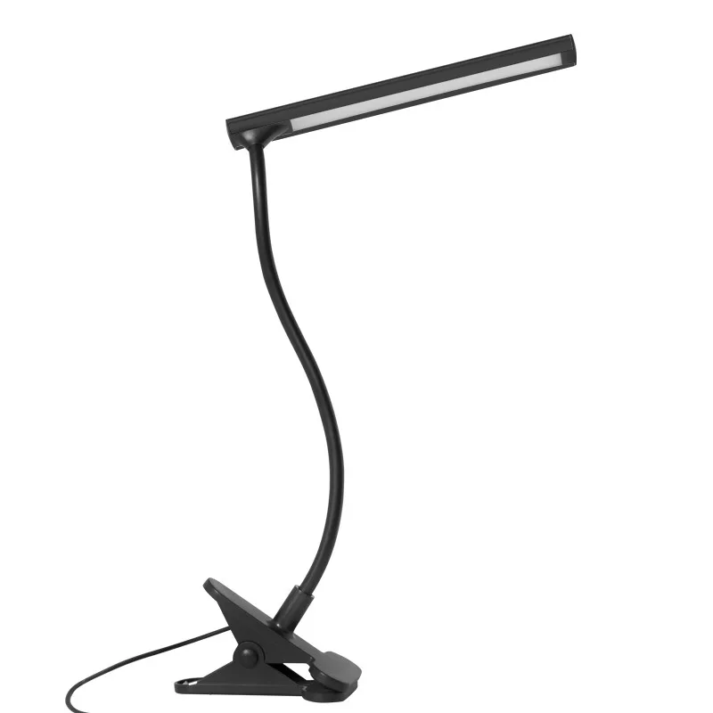 

LED desk lamp clip-on night light USB rechargeable 360 degree dimmable bedroom reading light