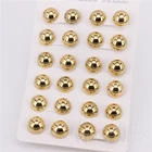 73 г диаметр 10 мм полукруглый ухо шпильки 12 паркомплект популярные офисные повседневная одежда Для женщин из нержавеющей стали ювелирные изделия нержавеющей стали LH986