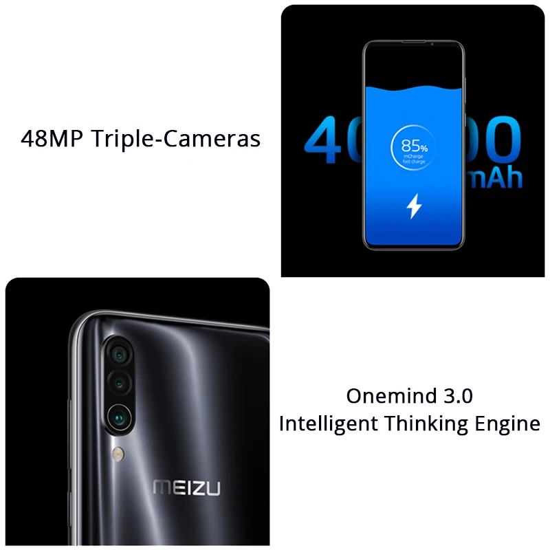 Meizu 16xs s глобальная версия Meizu16xs 6GB 64GB Смартфон Snapdragon 675 Octa Core 48MP Тройная камера Android телефон Быстрая зарядка