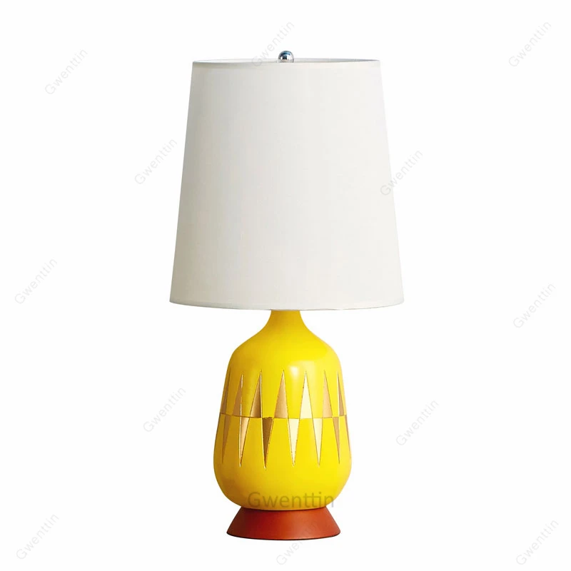 Современная желтая осветительная стойка в скандинавском стиле для гостиной