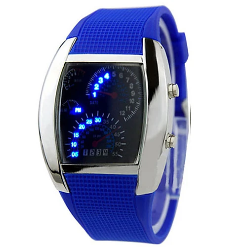 Fashion Men Watch Women's Sport Clock LED Dashboard Pattern Dial Digital Wrist Gift New reloj hombre | Наручные часы