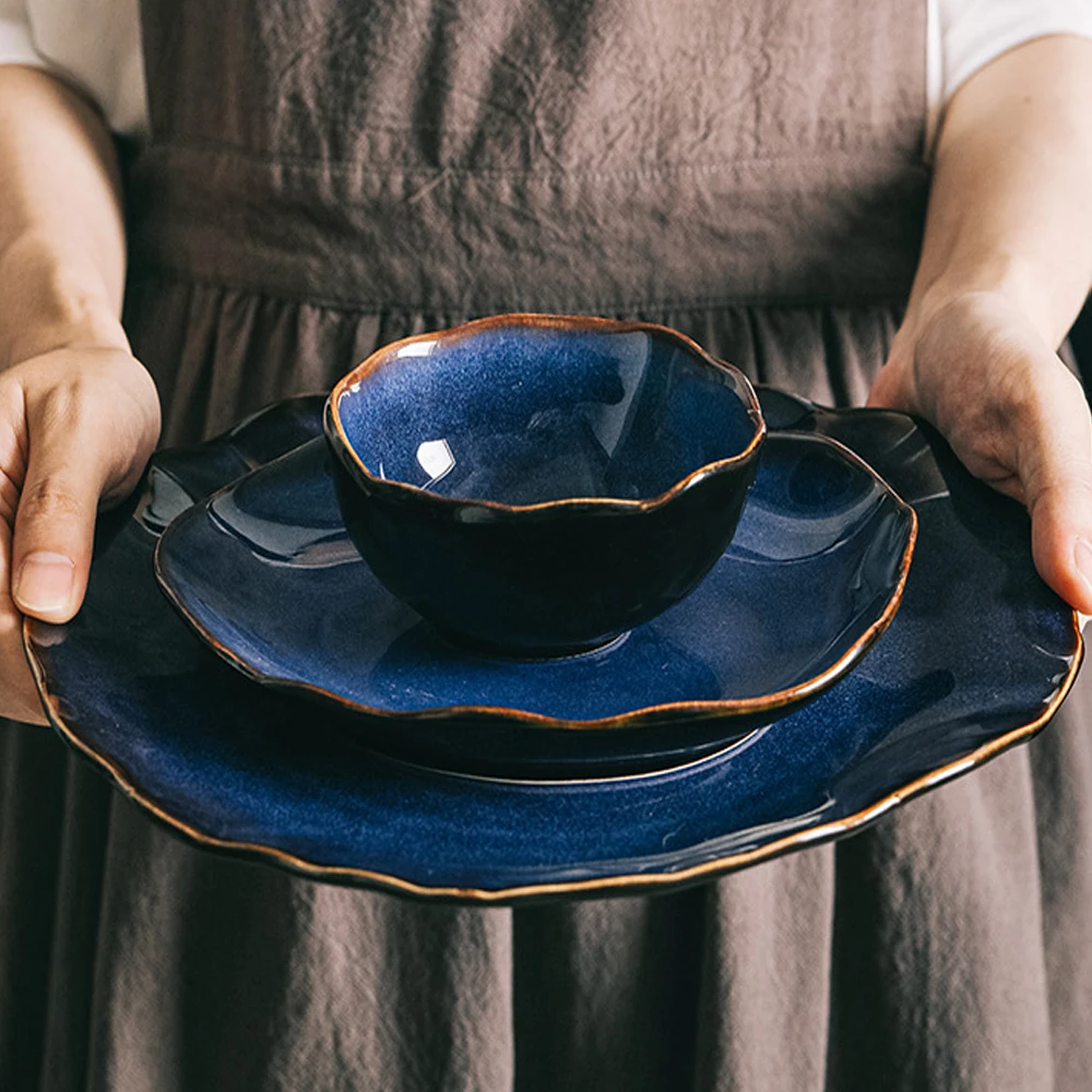 Скандинавская искусственная керамика блюдо для салата лапши миска супа тарелки