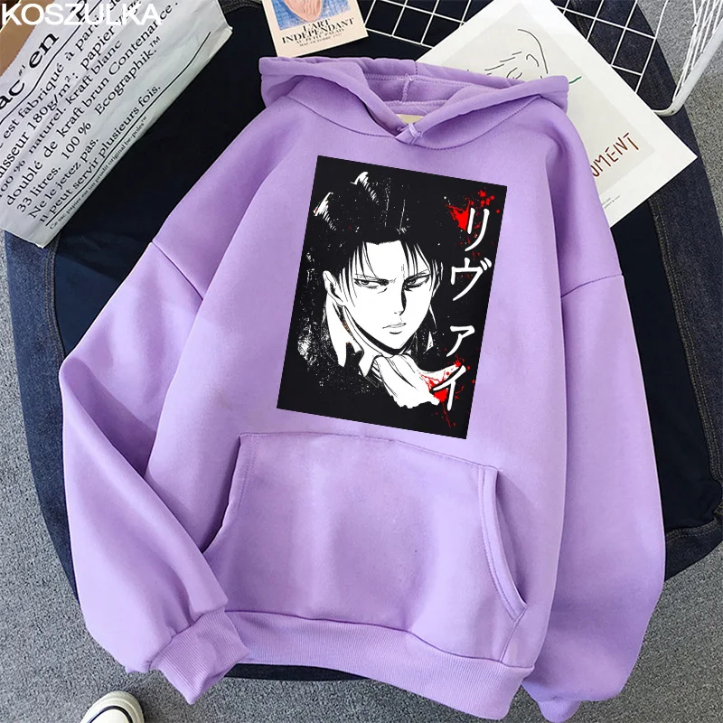 

Attack on Giant Hoodie Anime Plus Size Hip Hop Style Winter Top Men's Street Wear Boy Clothes Oversized Harajuku Hoodie