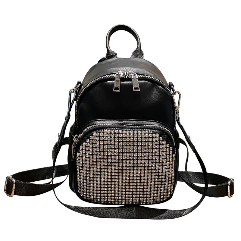 

Backpack Women's Small Diamond-encrusted Handbags for Shopping 2020 New Lightweight Multi-purpose Trendy Bags Travel Backpack