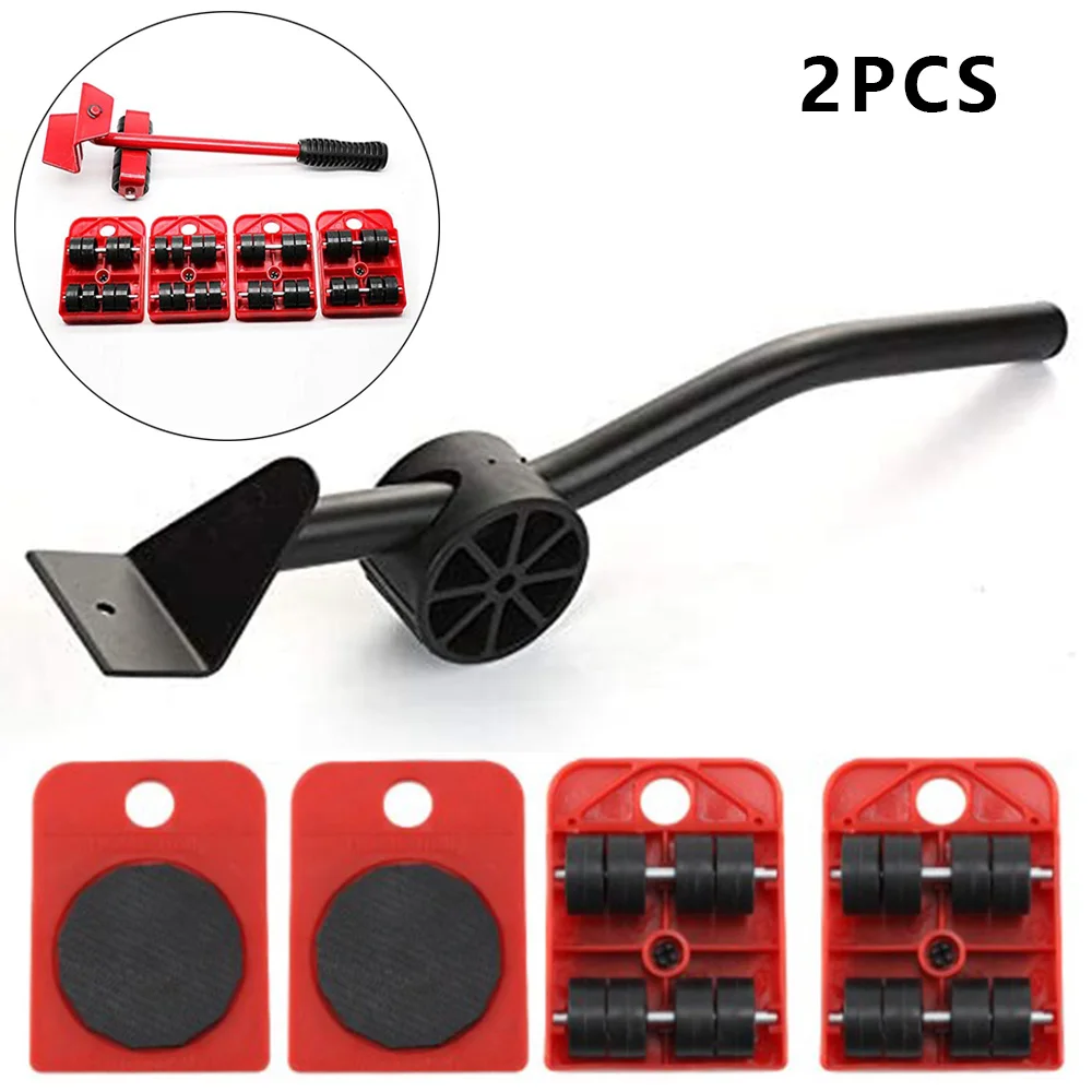 5pcs Professional Furniture Transport Lifter Mobile Tool Set Motor Wheel Bar Roller Heavy Device Moving Material Hand Tools D30 | Мебель