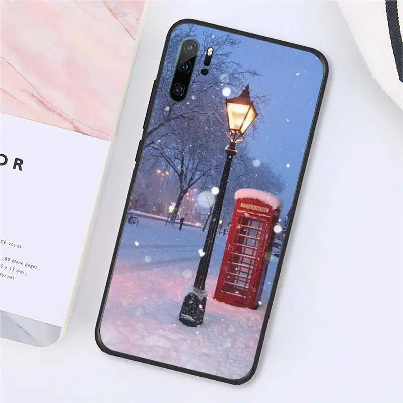 

Winter New York Central Phone Case For Huawei honor Mate P 10 20 30 40 Pro 10i 9 10 20 8x Lite Y91C V17 6.38 6.44