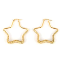 punk heart earrings hoop earrings for women stainless steel earrings butterfly earrings earring geometric star charm jewelry