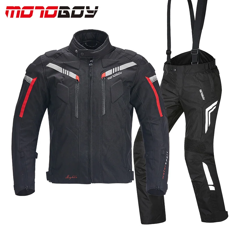 Мотоциклетные куртки для мальчиков водонепроницаемые зимние штаны гонок костюм