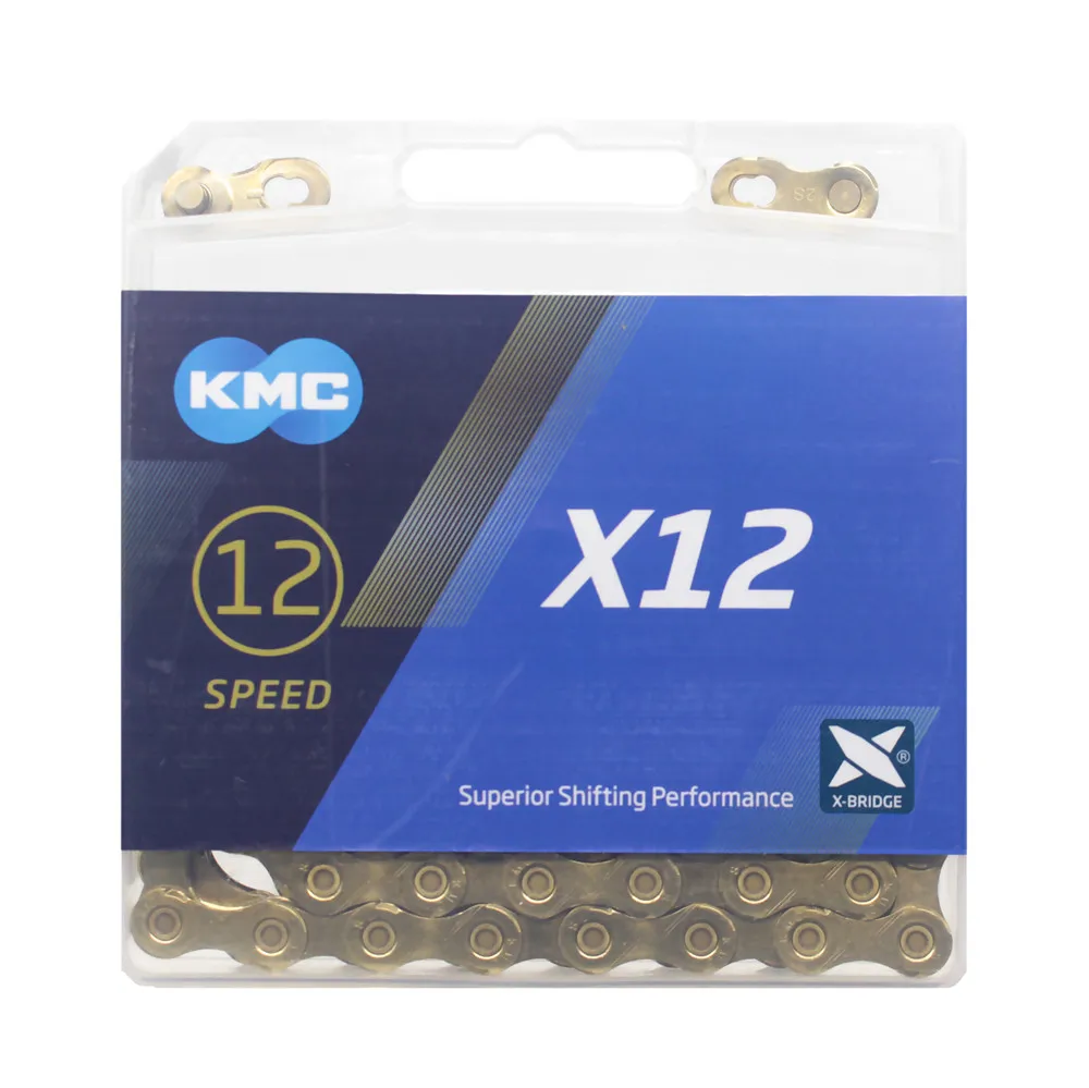 X12 Gold 126L KMC велосипедная цепь X8 X9 X10 X11 X12 велосипедная цепь 8/9/10/11/12 скоростная дорога MTB шатун Shimano/SRAM 8 9 10 11 12s переключатель 116L - Цвет: X12 Gold 126L