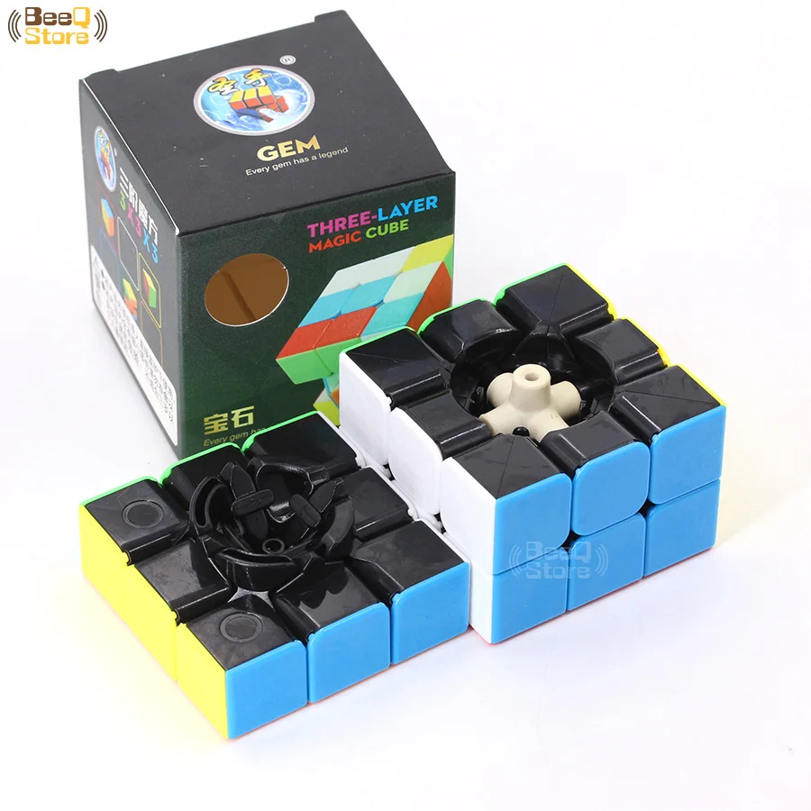 Магический куб Shengshou GEM 3x3 3 слоя 56 мм пазл профессиональный скоростной без наклеек