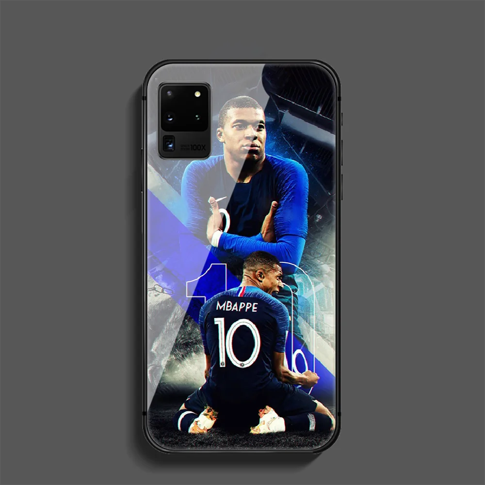 

Kylian Mbappe Phone Tempered Glass Case Cover For Samsung Galaxy Note S 7 8 9 10 10E 20 Plus Lite Uitra Luxury Hoesjes Phone