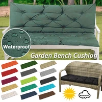 1pcs 23 seater thick garden bench seat cushion waterproof backrest outdoor rocking chair bench pad replacement seat pad