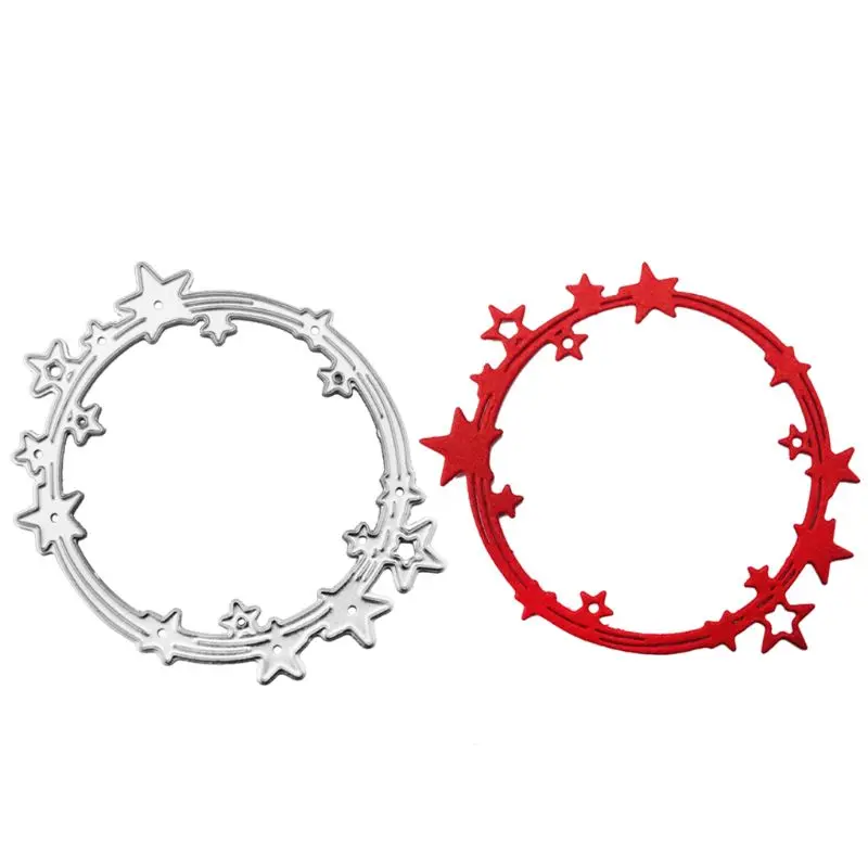 

Star Circle Metal Cutting Dies Stencil Scrapbooking DIY Album Stamp Paper Card Embossing Decor Craft 85LA