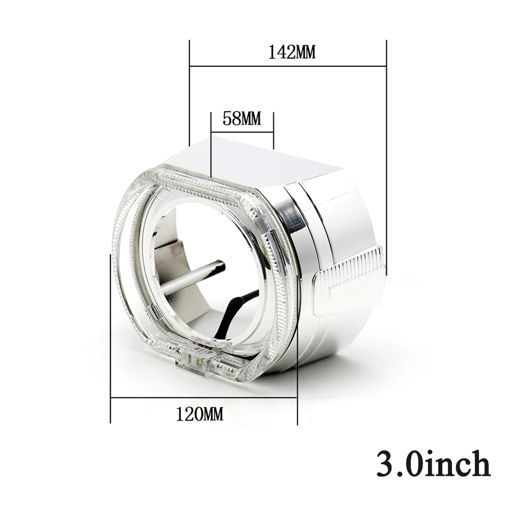 2 шт. 5 дюймов 3 0 для светодиодных дневных пробежек ангельские глазки DRL Биксенон HID