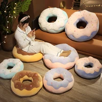 nice 45cm70cm kawaii plush donuts pillow cartoon simulation food toy doll chair sofa cushion floor mat gift for lovers children