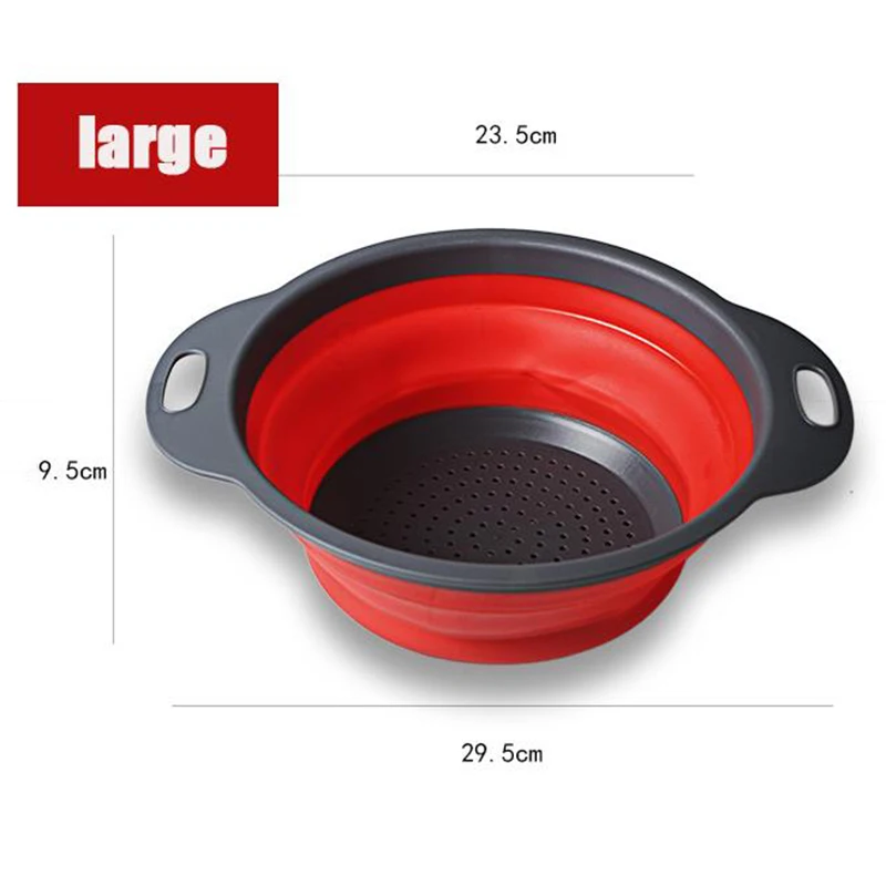 Складная сливная корзина круглая с фильтром для воды телескопическая складная