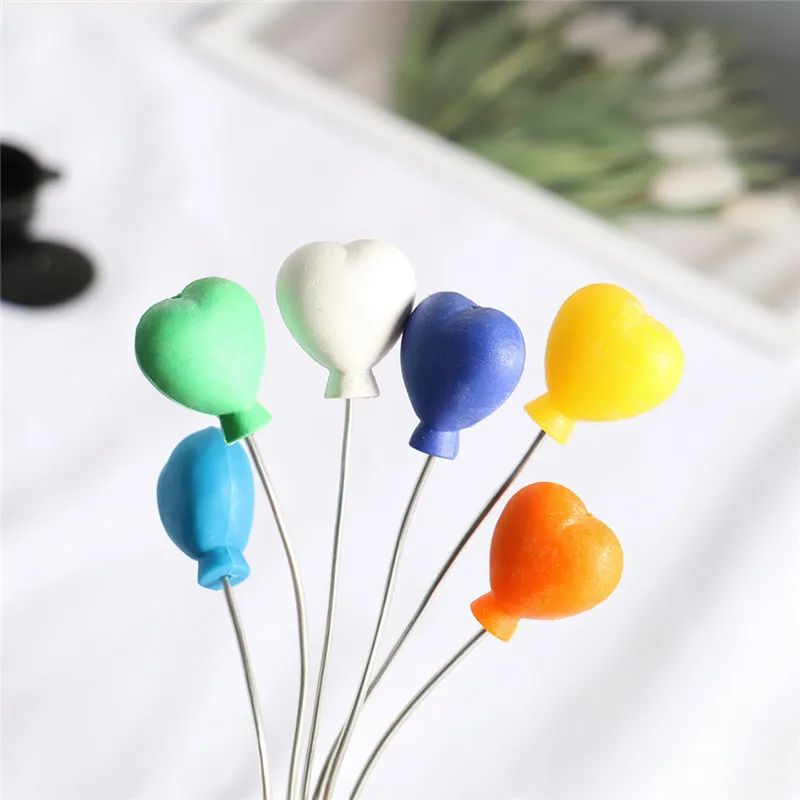 

Dollhouse Decoration Accessories, 1/12 Dolls House Colorful Balloons with Iron Wire 6 PCS