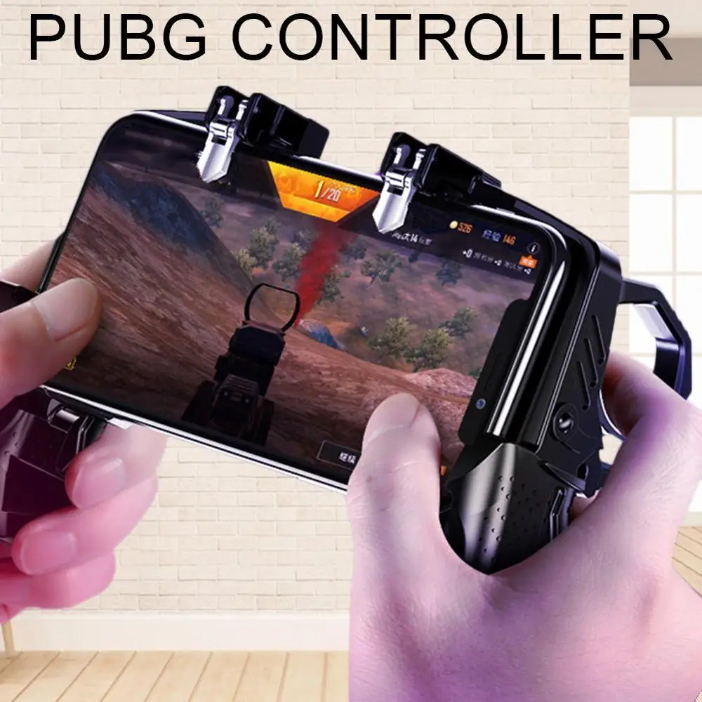 Mobile Phone Shooting Game Controller& Holder, as PUBG COD CF, Plug & Play, Easy setting, No Emulator, Support Android IOS Phone