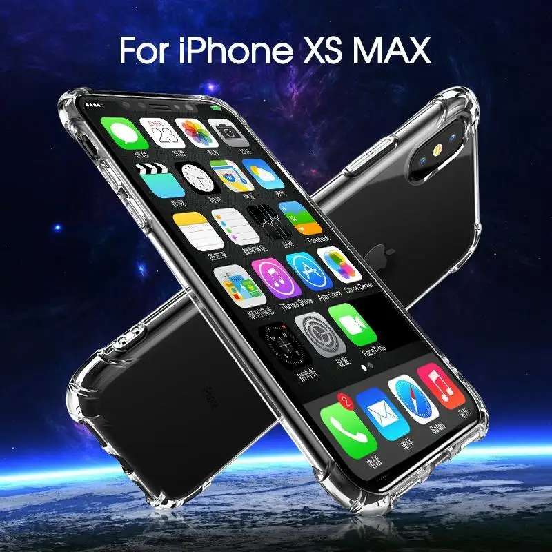 Прозрачный чехол для iPhone 11 Pro Max X XS Max XR Airbag противоударный силиконовый чехол из ТПУ для телефона iPhone 6 6S 7 8 Plus