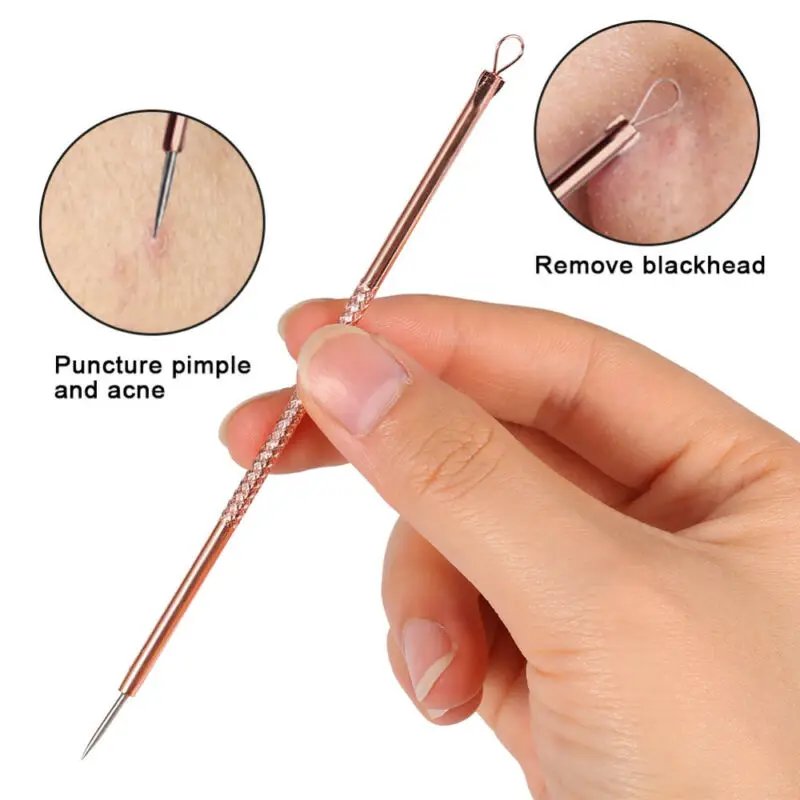 

JOYLOVE 4 Pieces / Set Of Stainless Steel Acne Facial Blackhead Removal Acne Needle Tool Facial Skin Care Tools