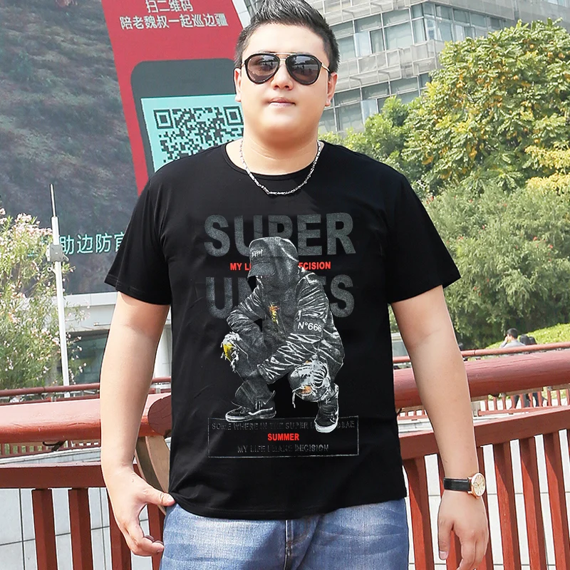 

Short Sleeve cotton T Shirt Plus Size 8XL 9XL chest 160 cm T Shirt Men Summer Streetwear Casual Outdoor Sport Breathable Tops