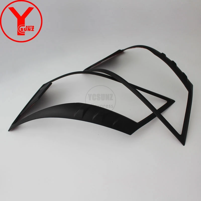 YCSUNZ ABS черный головной светильник крышка аксессуары части Тюнинг автомобилей для