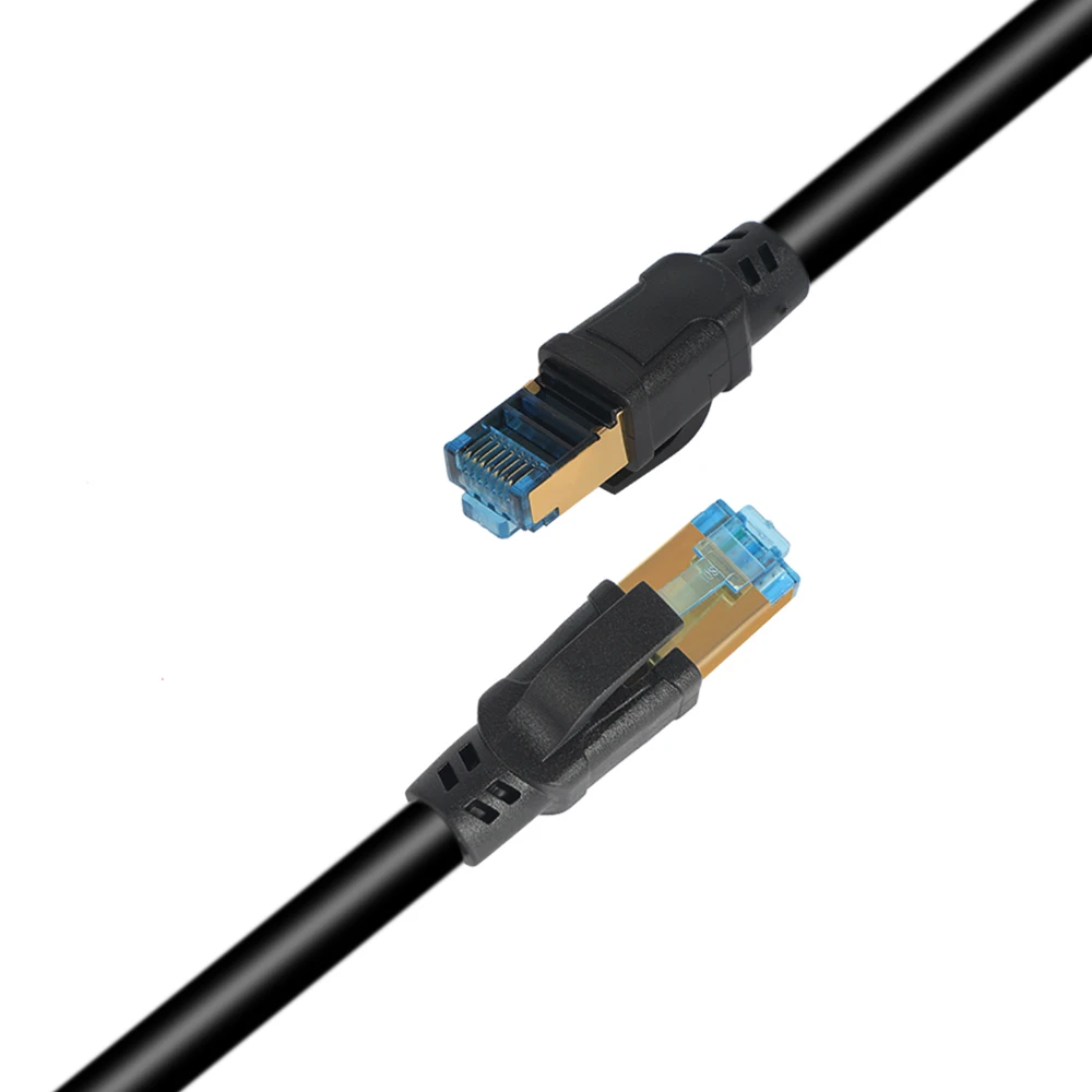 Высокоскоростной Gigabit Cat8 Ethernet кабель 10 футов 40 Гбит/с 2000 МГц сетевой Интернет SFTP LAN